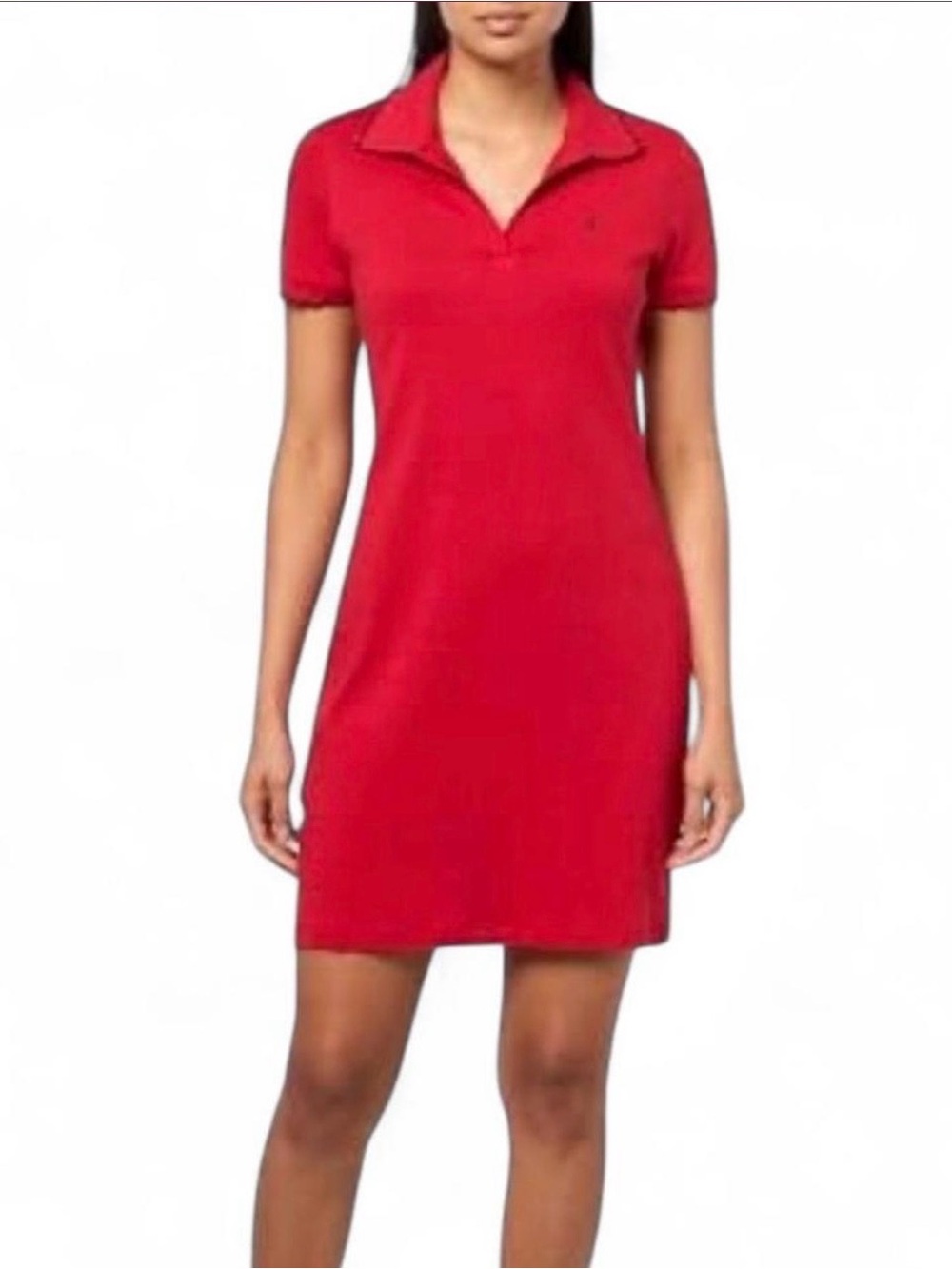 Nautica Bright Red Polo Dress View 3